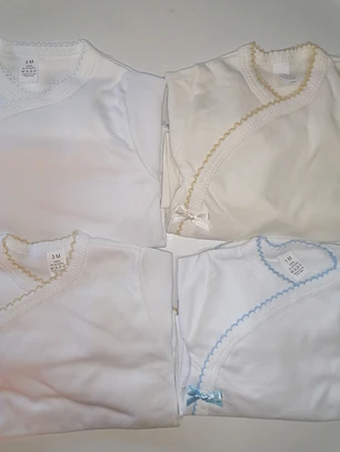 Conjunto Interior para Bebé 100% Algodão com carda 