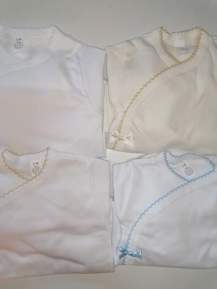 Conjunto Interior para Bebé 100% Algodão com carda  1