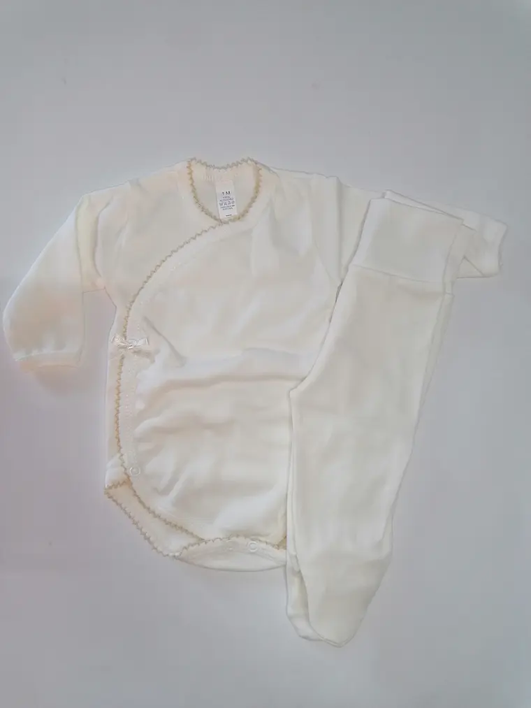 Conjunto Interior para Bebé 100% Algodão com carda  3