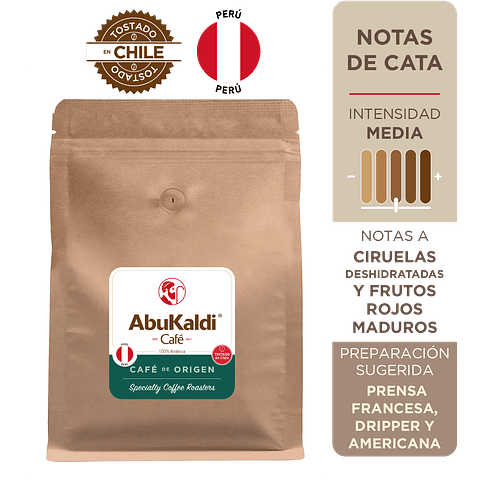 Café Perú, grano 1kg.