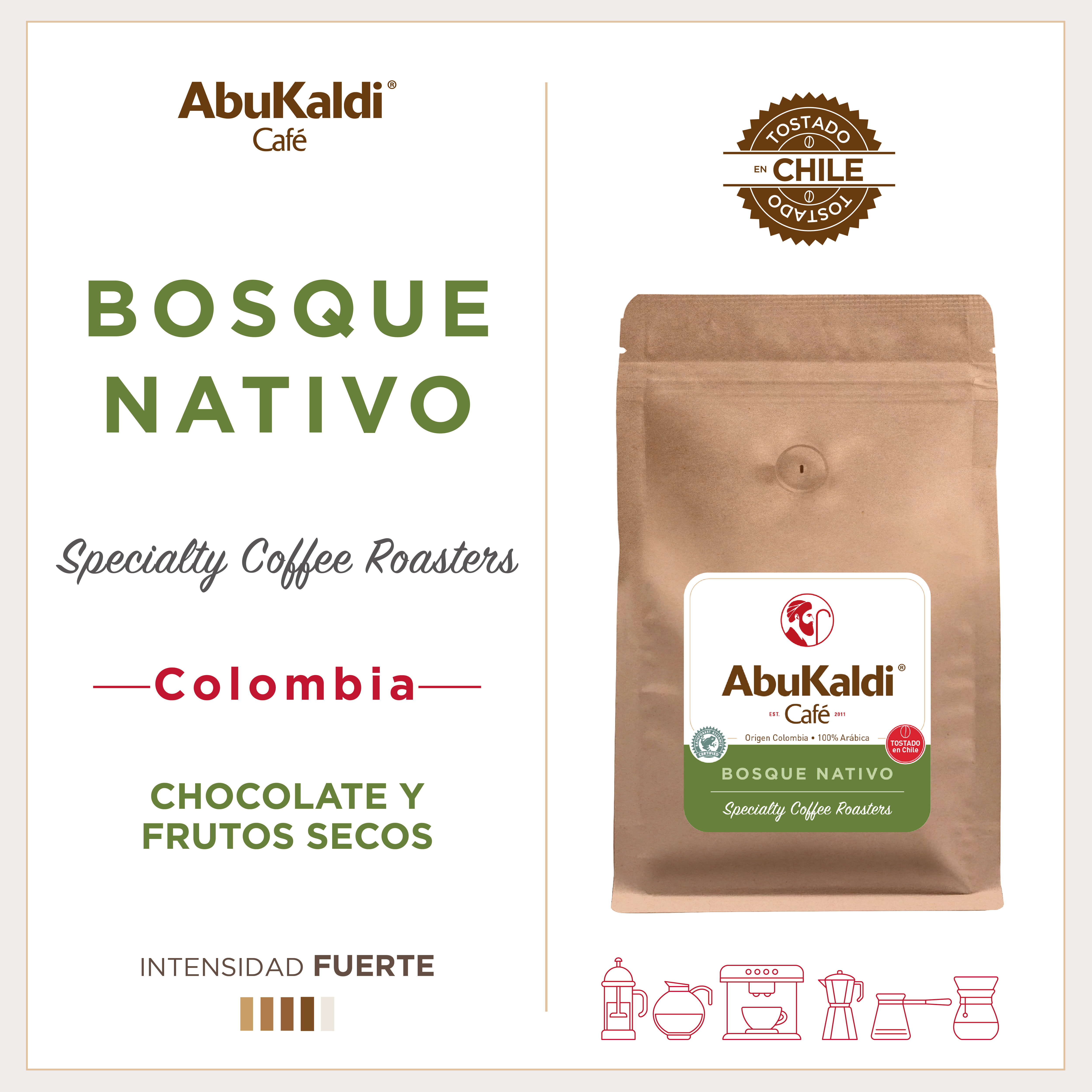 Café Bosque Nativo, GRANO.