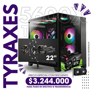 Combo Tyraxes Ryzen 5 5600x + RTX 3050