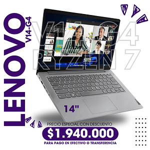 Portátil Lenovo V14 G4 Ryzen 7 - 14