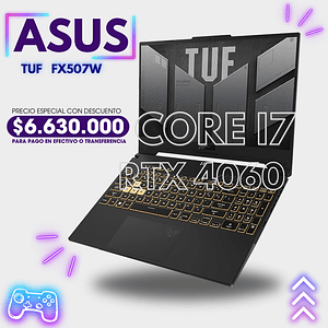 Portátil Asus Tuf  FX507W Intel Core i7  + RTX 4060