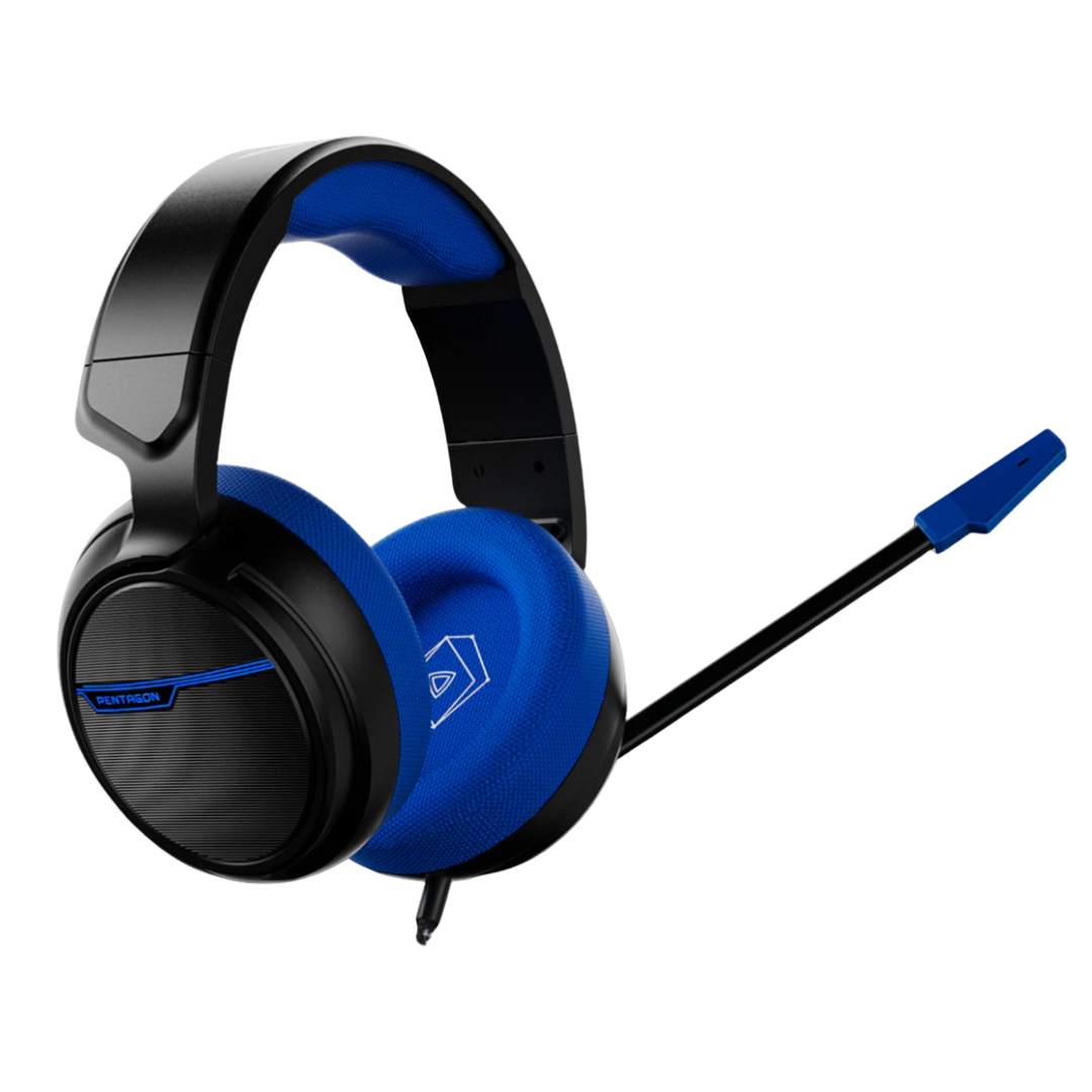  Auriculares Gamer Pentagon  Negro-  Azul 1