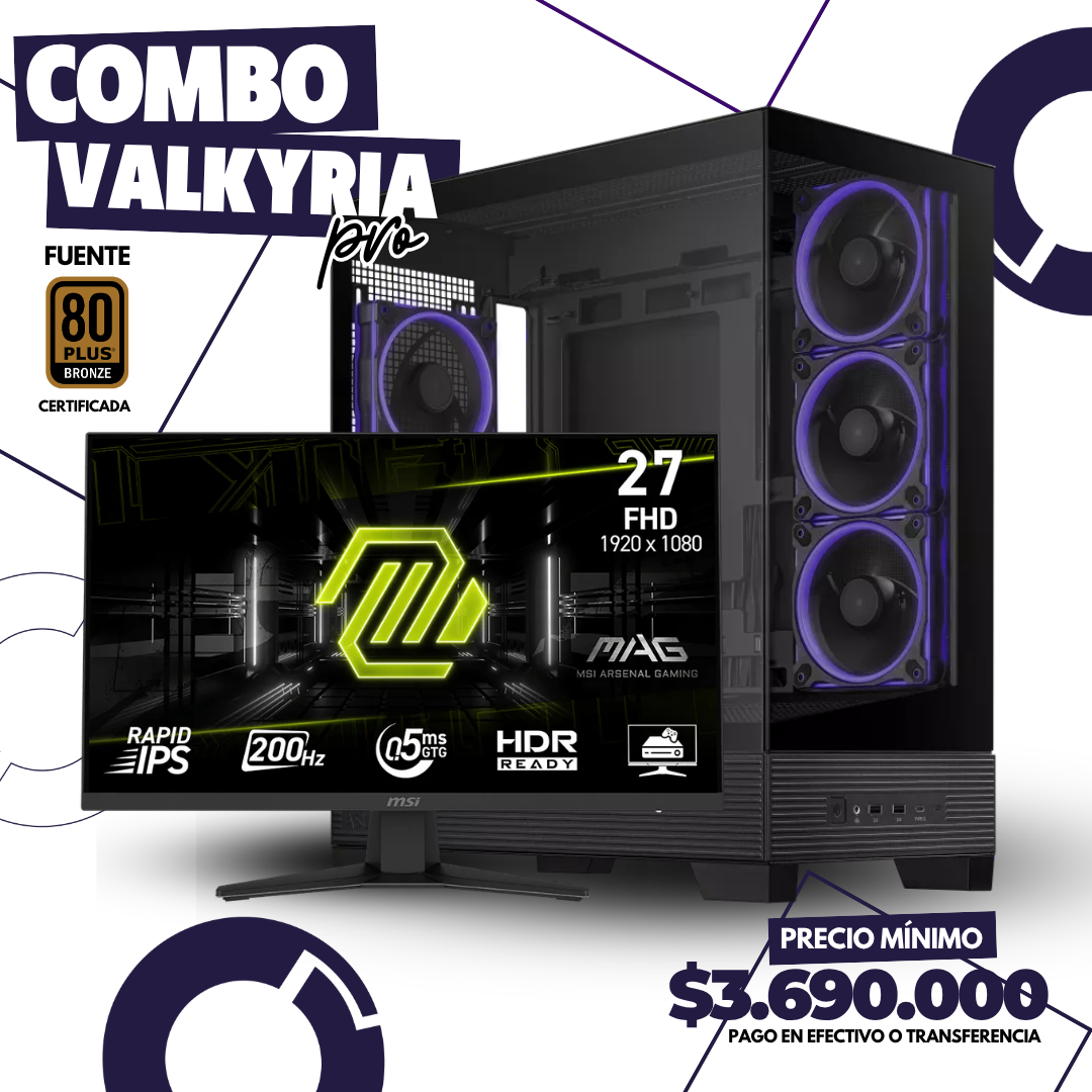 Combo Valkyria Pro Ryzen 5 8600G 27
