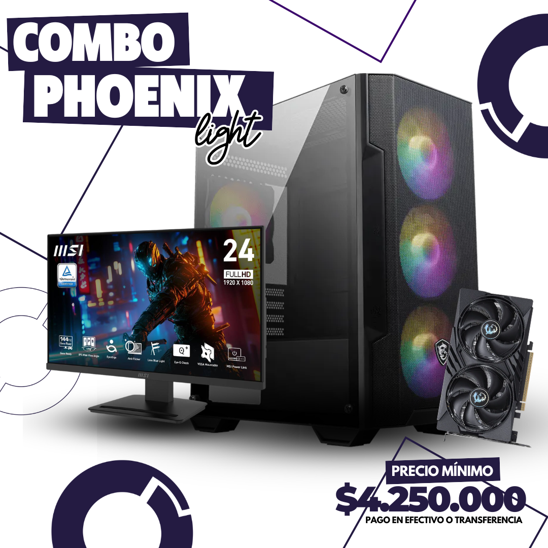 Combo Phoenix Light Ryzen 7 8700F + Rtx 3050 - Wifi 1