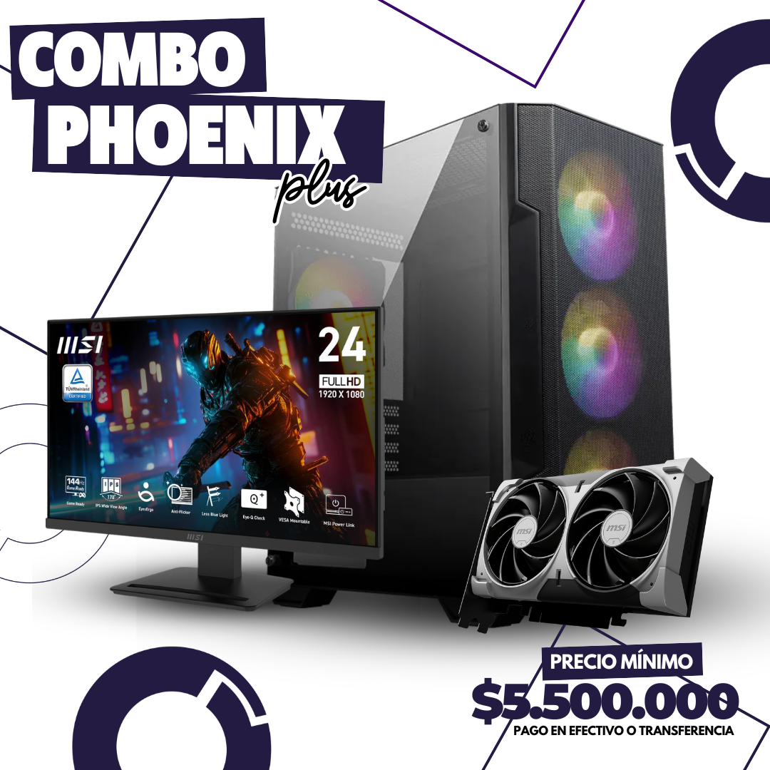 Combo Phoenix Plus Ryzen 7 8700F + Rtx 5050 - 32Gb - 1Tb 1