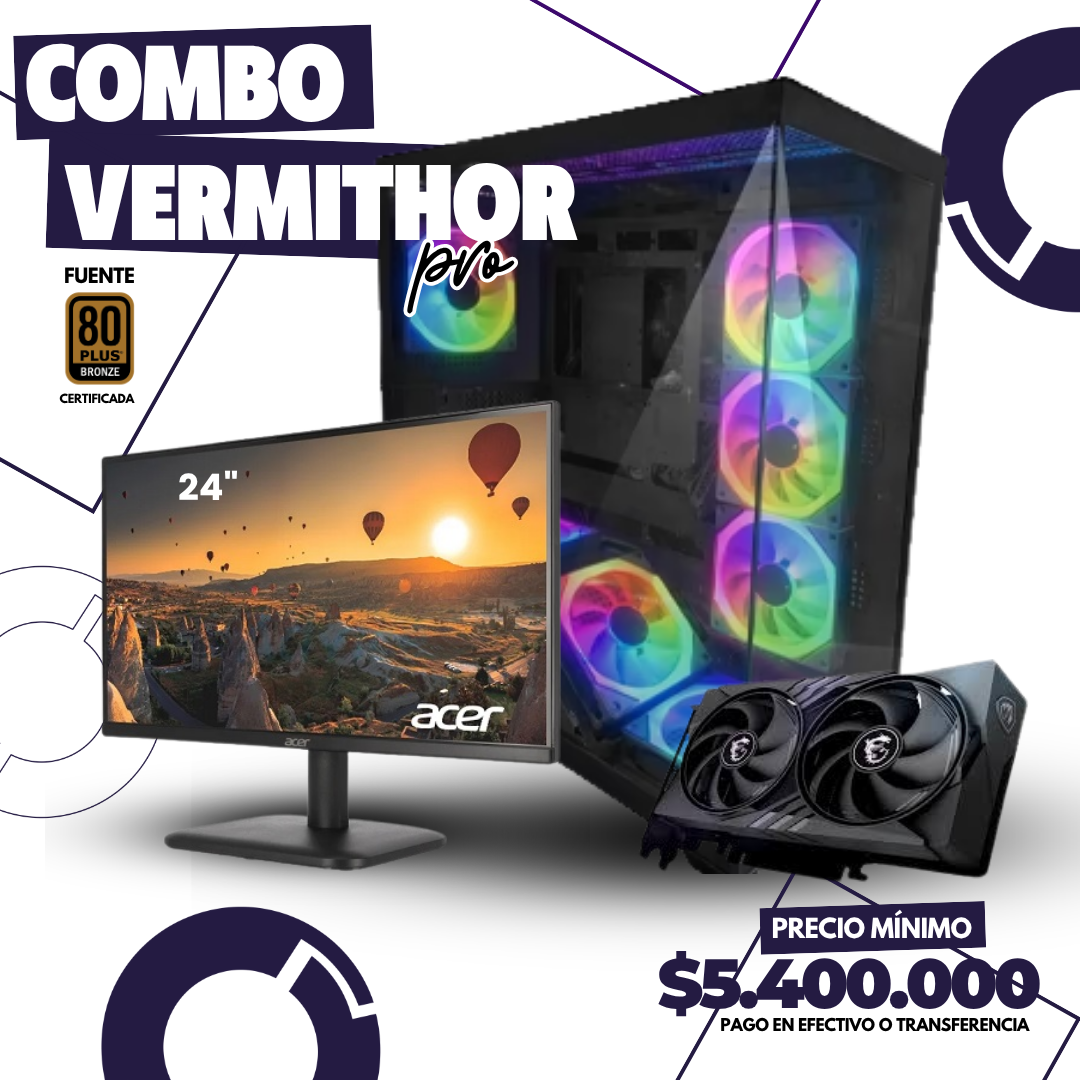 Combo Vermithor Pro Ryzen 7 8700F + RTX5050 + 1TB + 32GB 1