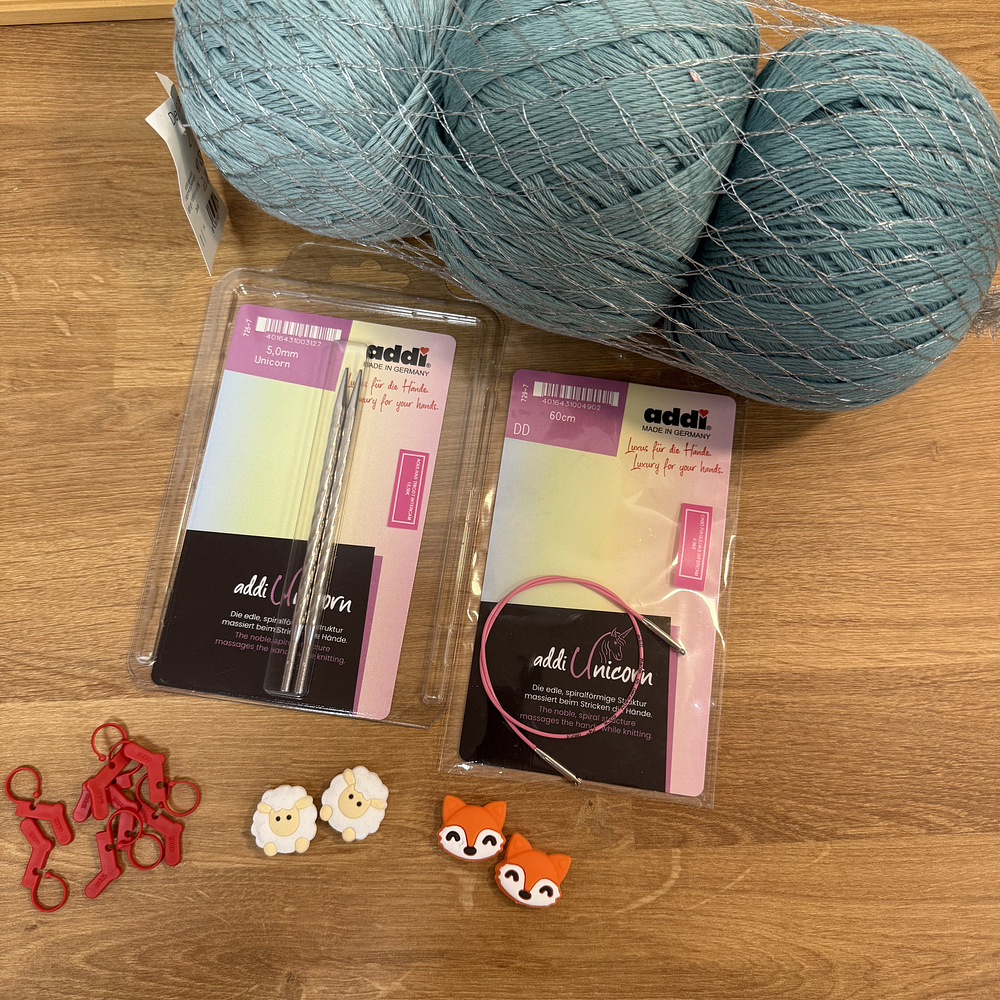 Algibeira de Natal - Tricot (Azul)