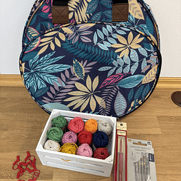 Algibeira de Natal - Crochet (Mini-Bombons)