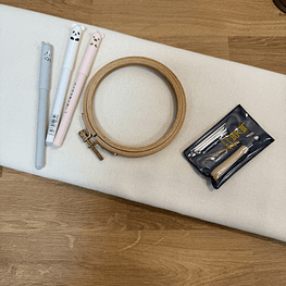 Algibeira de Natal - Punch Needle (Mini-Bordado)