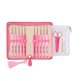 Estojo Agulhas de Crochet Tulip Rose