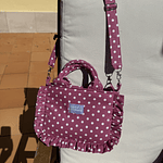 Só porque Sim - Dots (mala pequena com folhos)