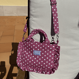 Só porque Sim - Dots (mala pequena com folhos)