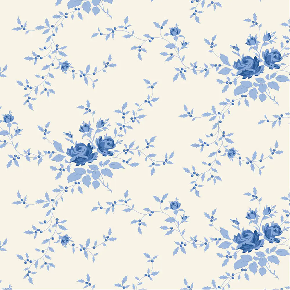 Tecido Something Blue Noel Blue