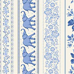 Tecido Something Blue Borders Blue