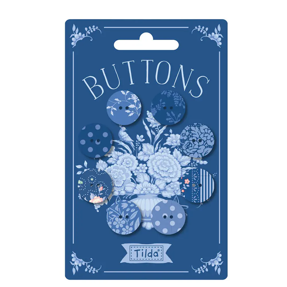 Botões Tilda Something Blue