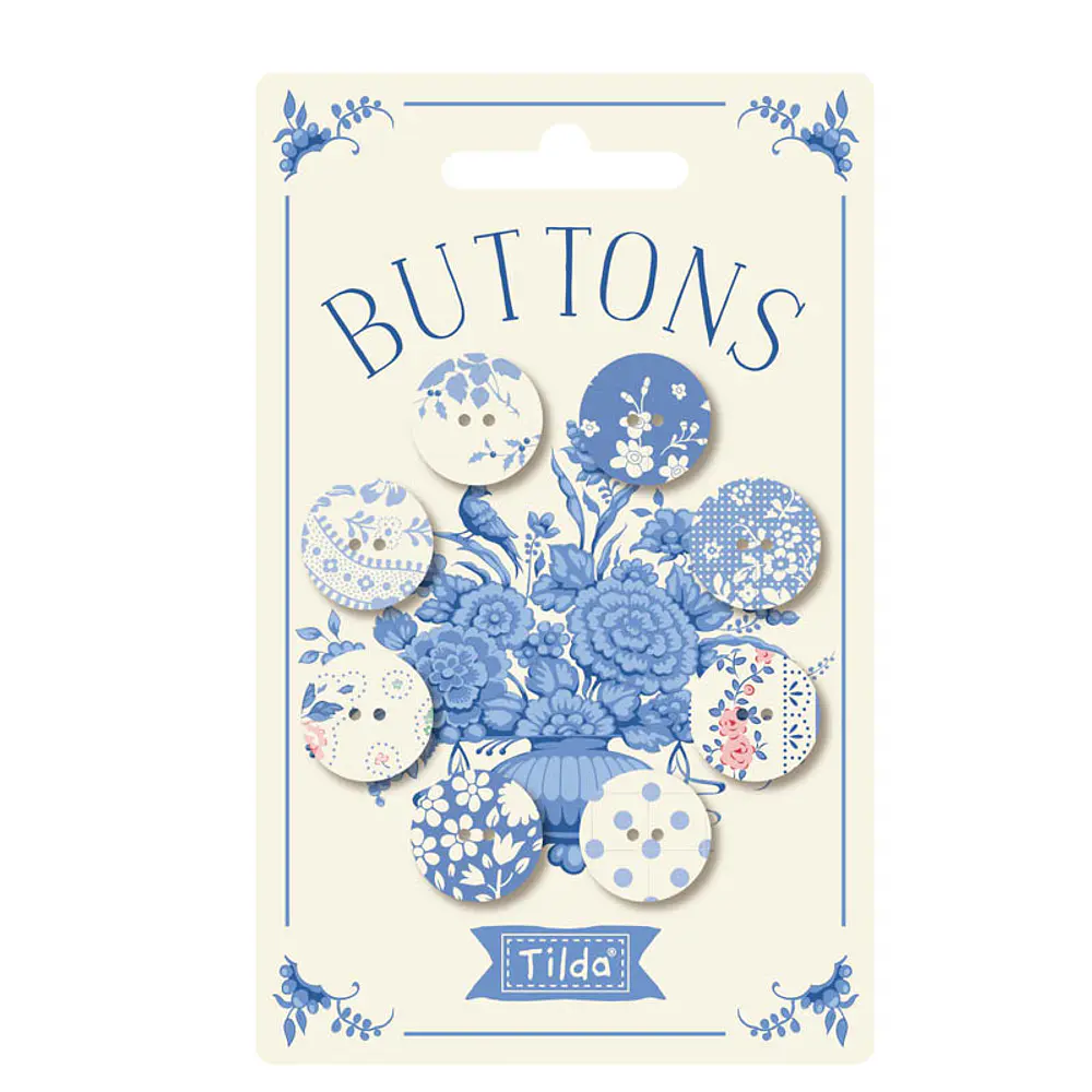 Botões Tilda Something Blue