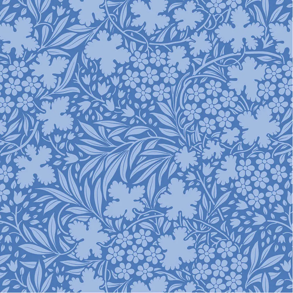 Tecido Something Blue Bushbloom Cornflower