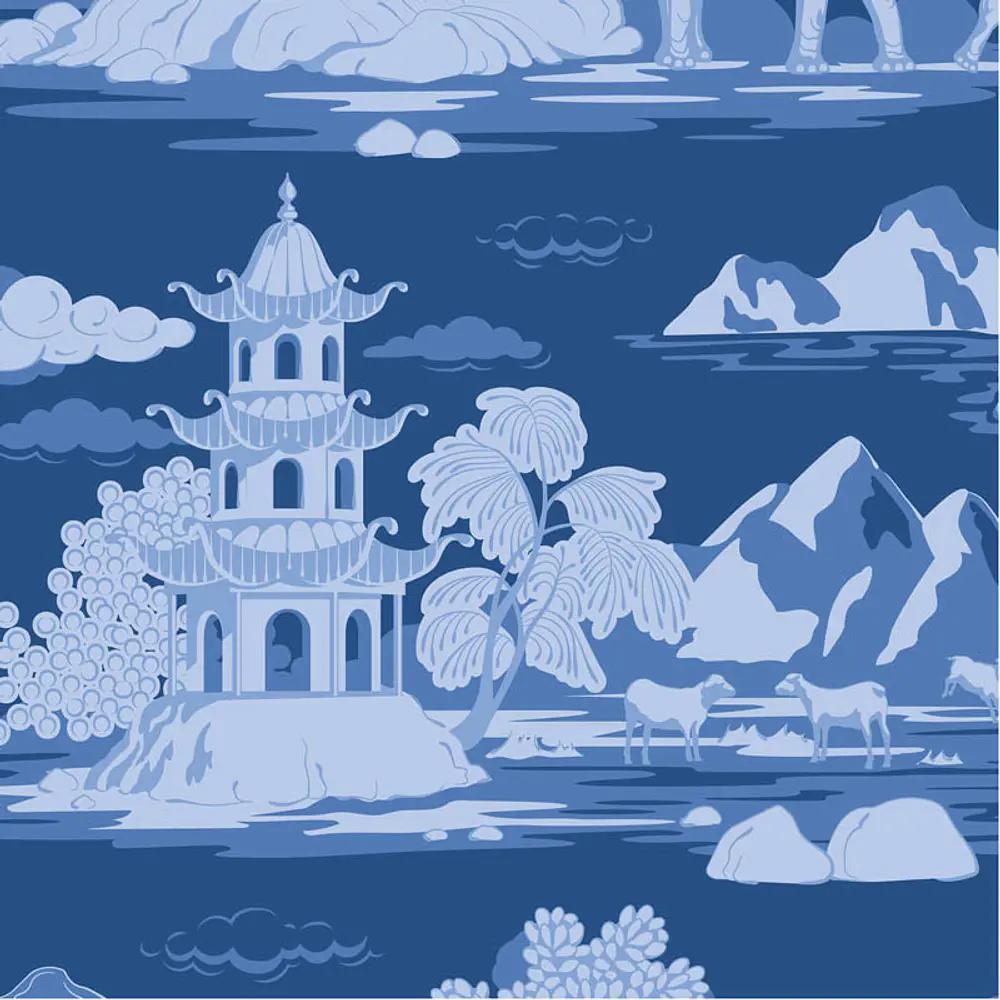 Tecido Something Blue Cottonview Night