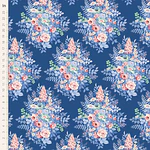 Tecido Something Blue Whimsy Flower Night