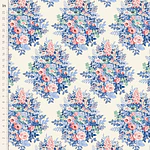 Tecido Something Blue Whimsy Flower Cream