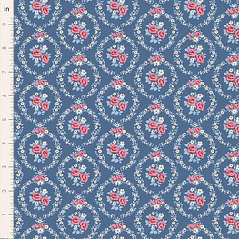 Tecido Village Life Mable Blue