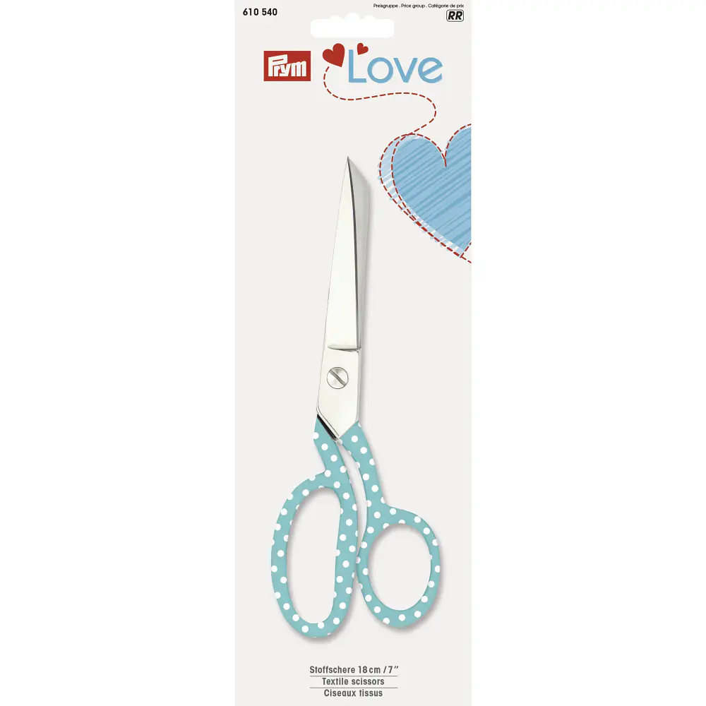 Tesoura de Costura Love Pintinhas Menta Prym