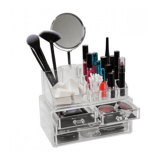 Cosmetiquero Acrílico Organizador De Maquillaje Espejo 94106