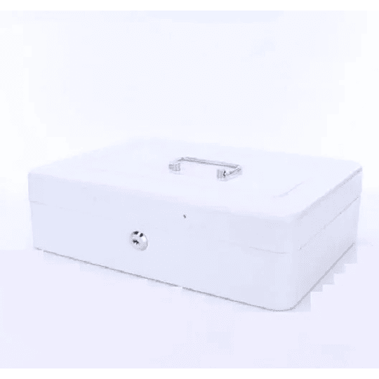 Caja Fuerte Metálica Pequeña Con Llave Para Dinero 15 X12 Cm