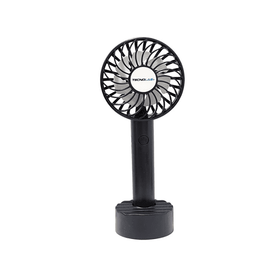 Ventilador Recargable Portátil Base Tecnolab Negro TL671BK 1