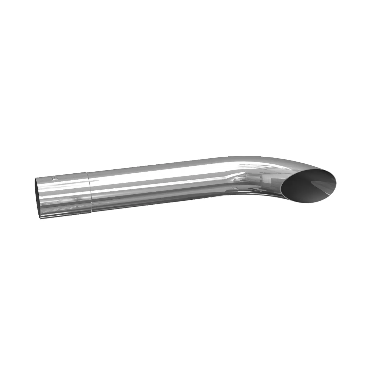 Cola De Escape 3.5″, Mediano Con Curva 1
