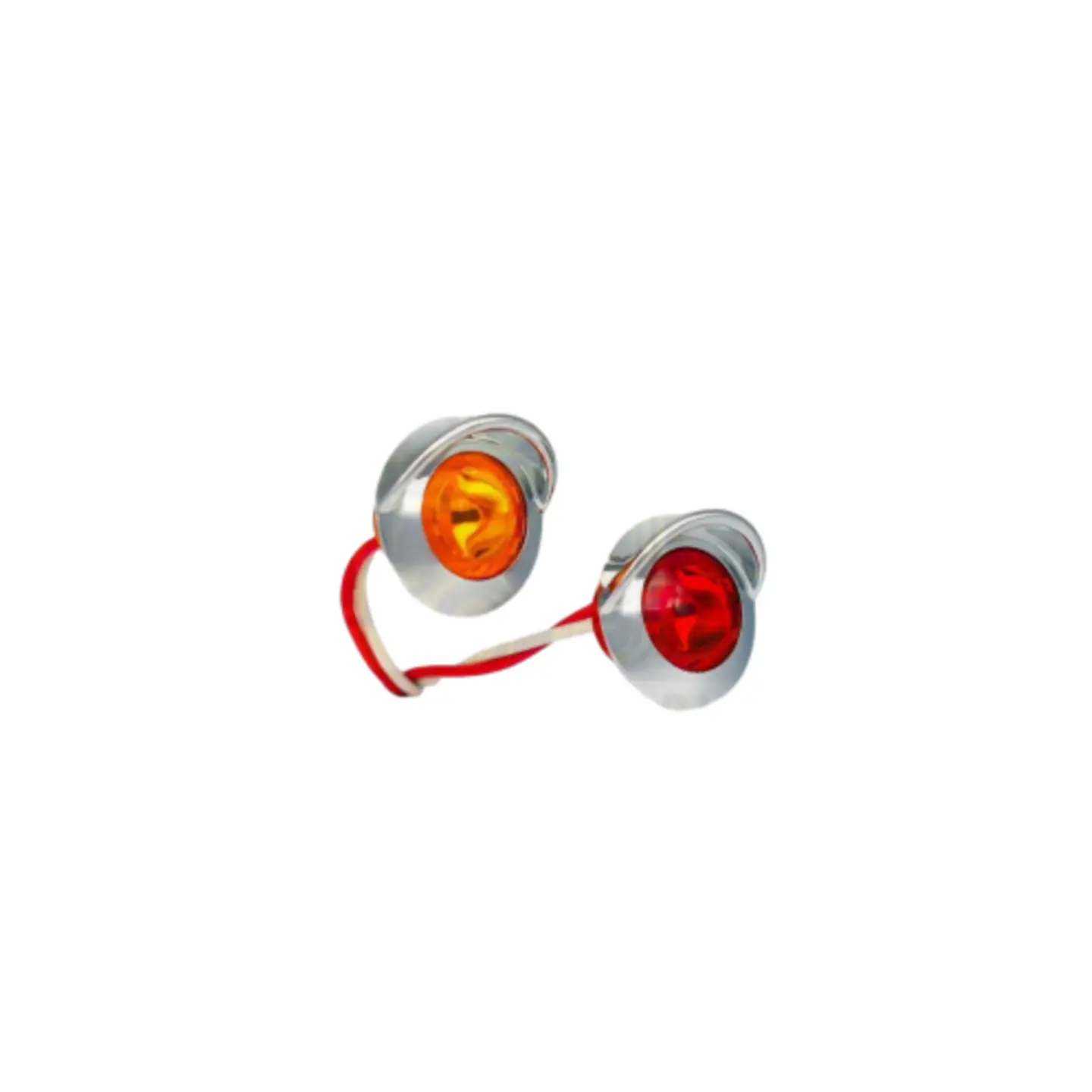 Foco Lateral Tipo Botón Con Visera 12v/24v, COD.2037 1