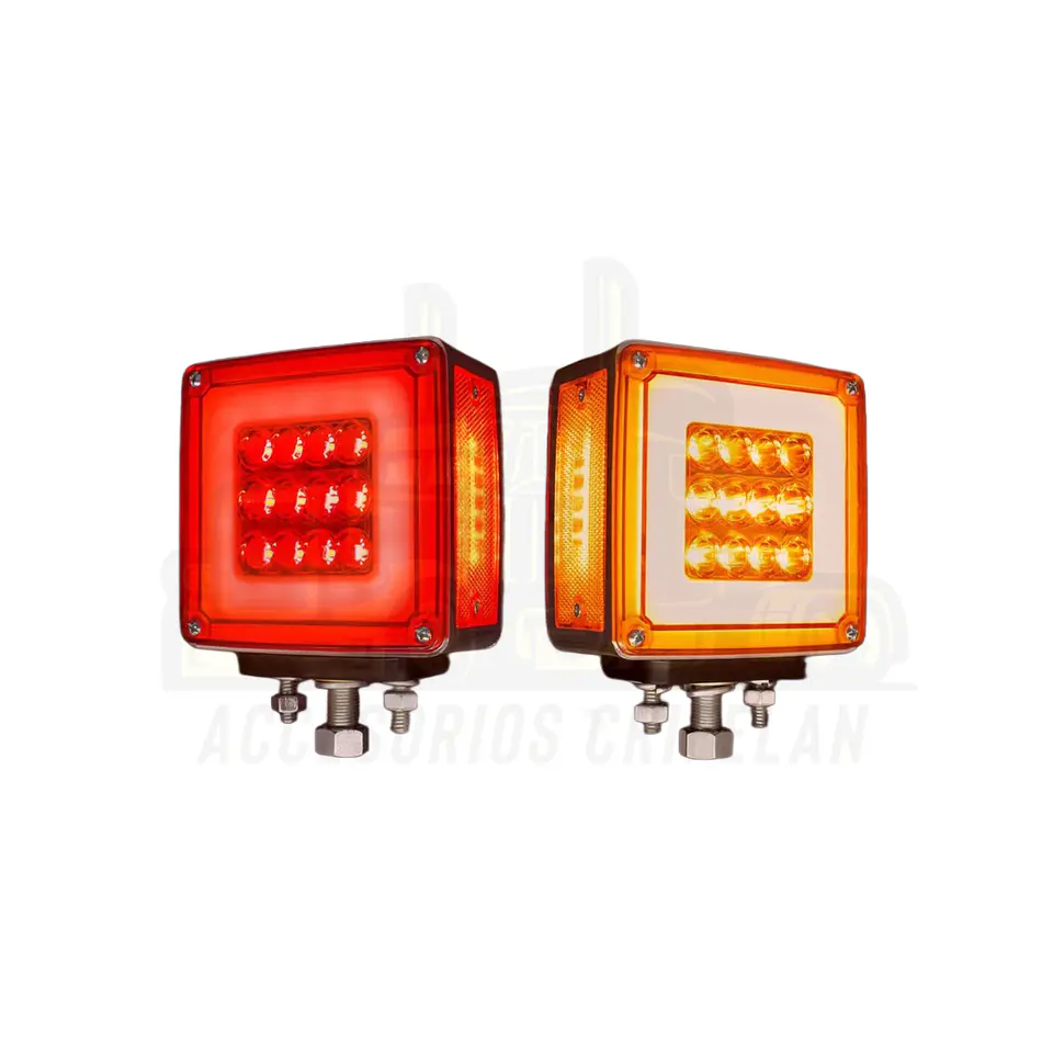 Foco Cuadrado Semaforo Halo Led Grande 12v/24v, COD.1042HA 1