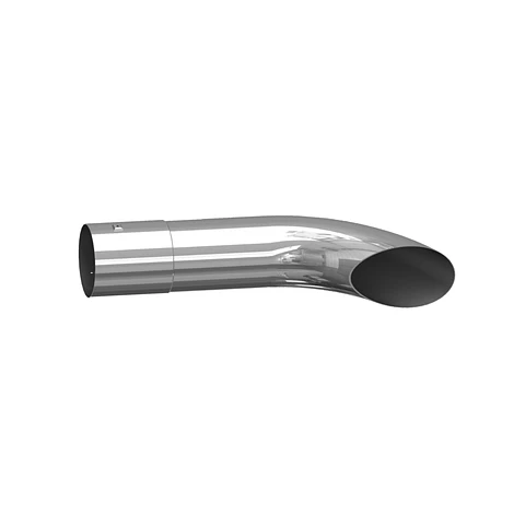 Cola De Escape 5″, Mediano Con Curva 