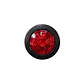 Foco Lateral Led 2,5 Pulg Rojo Borde En Goma 12v/24v, COD.1023ER - Miniatura 1