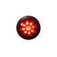 Foco Lateral Led 2,5 Pulg Rojo Borde En Goma 12v/24v, COD.1023ER - Miniatura 2