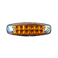 Foco Lateral 12 Led Ámbar Borde En Acero Inoxidable 12v/24v, COD.2023AA - Miniatura 1