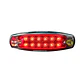 Foco Lateral 12 Led Rojo Borde En Acero Inoxidable 12v/24v, COD.2023AR - Miniatura 2