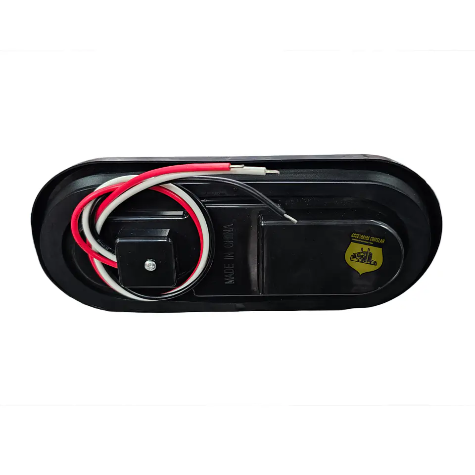 Foco Lateral Ovalado Ámbar Led Borde En Goma 12v/24v, COD.1019EA 3