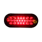 Foco Lateral Ovalado Rojo Led Borde En Goma 12v/24v, COD.1019ER - Miniatura 2