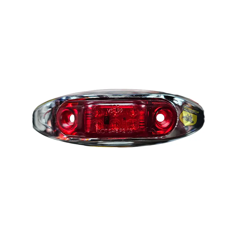 Foco Lateral 6 Led Rojo 12v/24v, COD.1001PR 1
