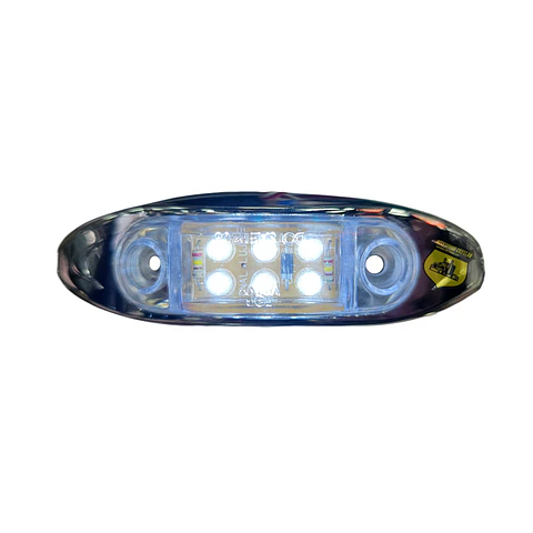 Foco Lateral 6 Led Blanco 12v/24v, COD.1001PB