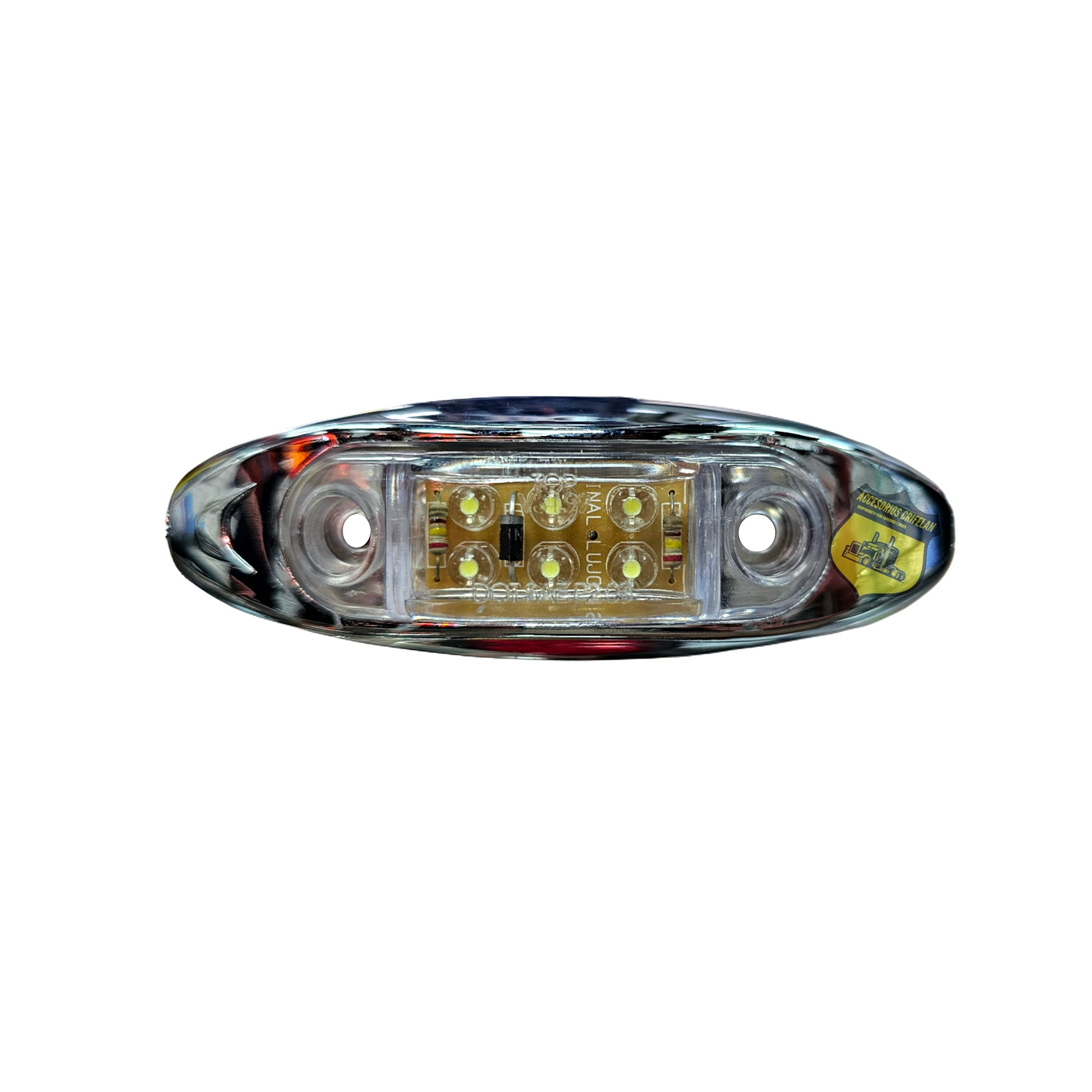 Foco Lateral 6 Led Blanco 12v/24v, COD.1001PB 1