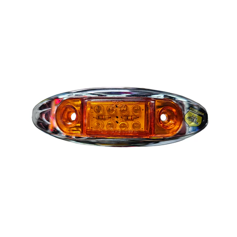 Foco Lateral 8 Led Ámbar 12v/24v, COD.1001A