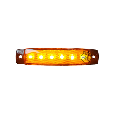 Foco Lateral 6 Led Ámbar 12v/24v, COD.1047A