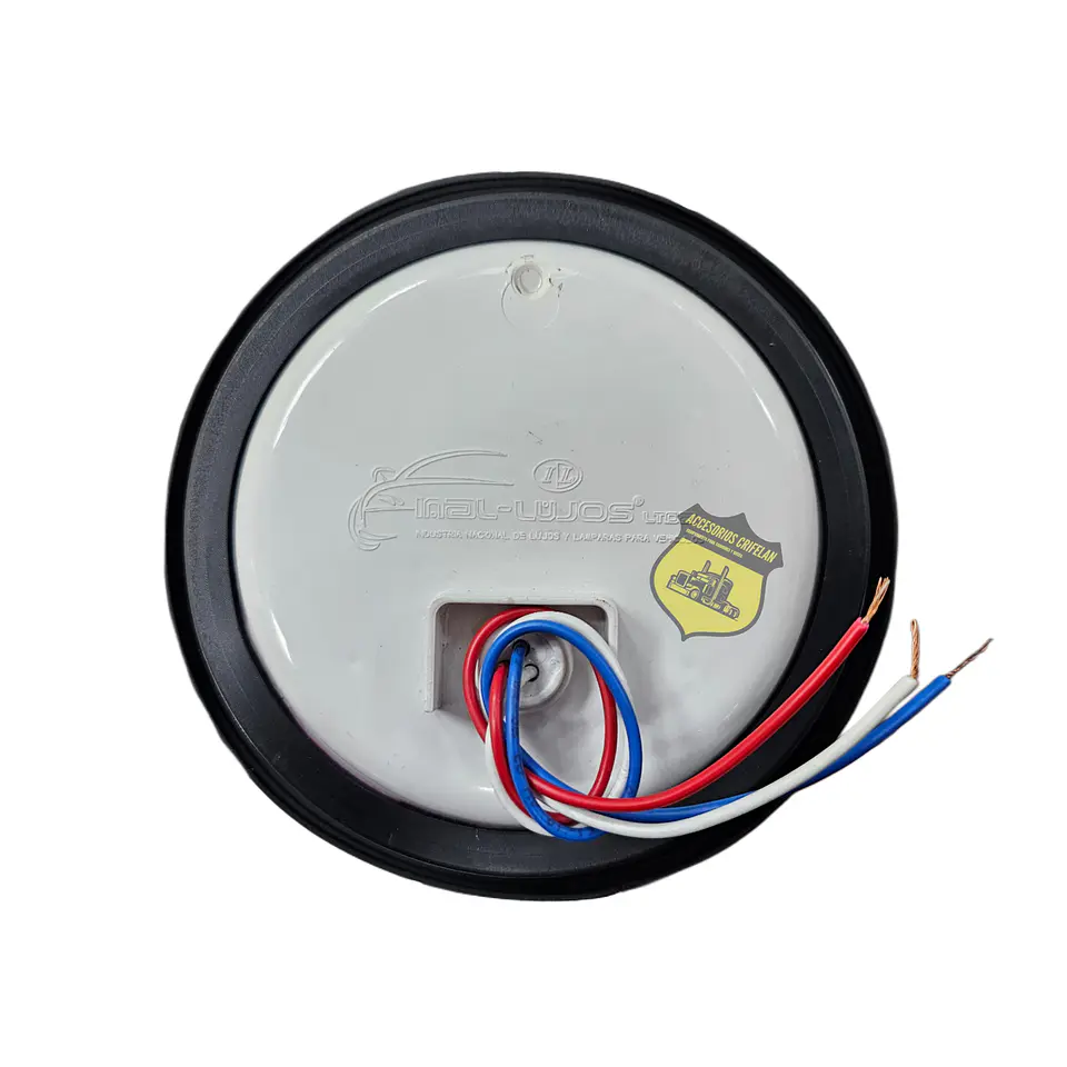 Foco Trasero 4 Pulg Ámbar Borde En Goma 12v/24v, COD.1007EA 3