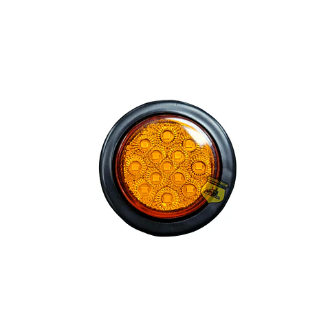 Foco Lateral Led 2 Pulg Ámbar Borde En Goma 12v/24v, COD.2020GA
