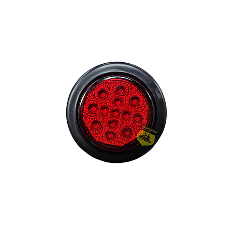 Foco Lateral Led 2 Pulg Rojo Borde En Goma 12v/24v, COD.2020GR